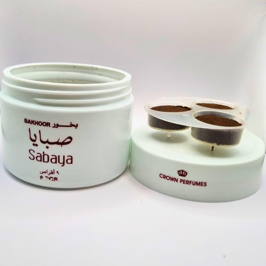 Bakhour Sabaya Encens pour Ambiance Parfumée et Raffinée d'Arabie saoudite-6 pièces