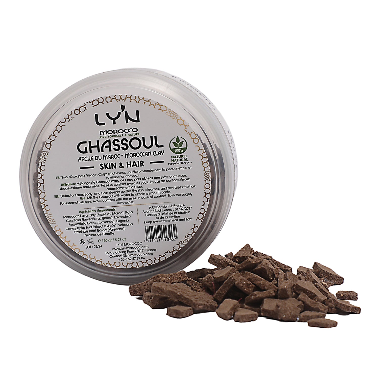 Masque Purifiant Ghassoul aux Plantes & Argile