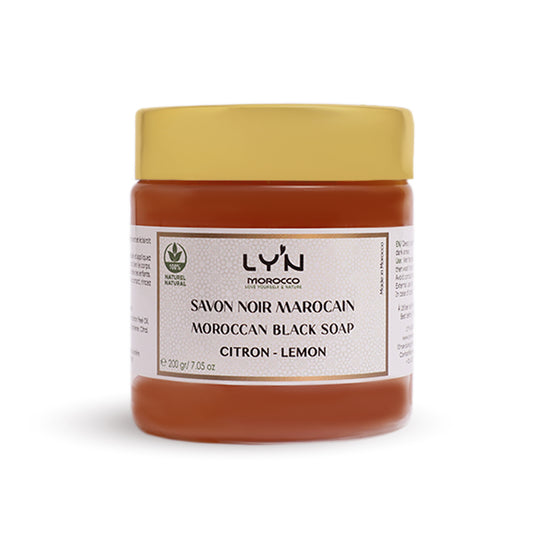 Savon Noir Marocain 100% Naturel au Citron