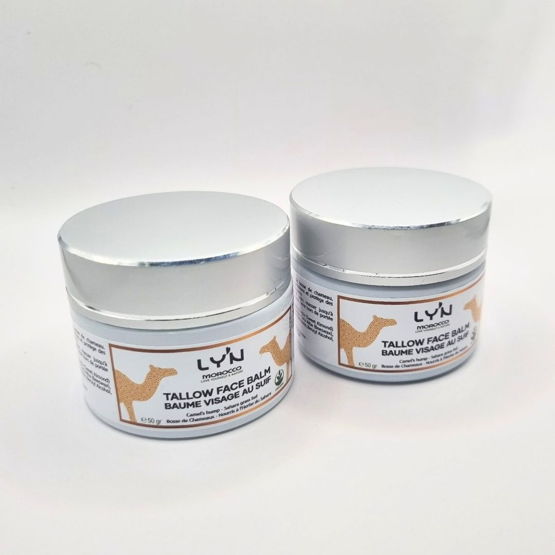 Crème Visage au Suif de Bosse de Chameau – 100% Naturel & Bio | Hydratation Intense & Réparation