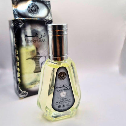 Parfums Dubai Original- Yara Lattafa, Ana Al Abyad, Dirham 50ml | Musc Blanc, Vanille, Bois de Gaïac | Parfum Arabe Unisexe - Format Voyage