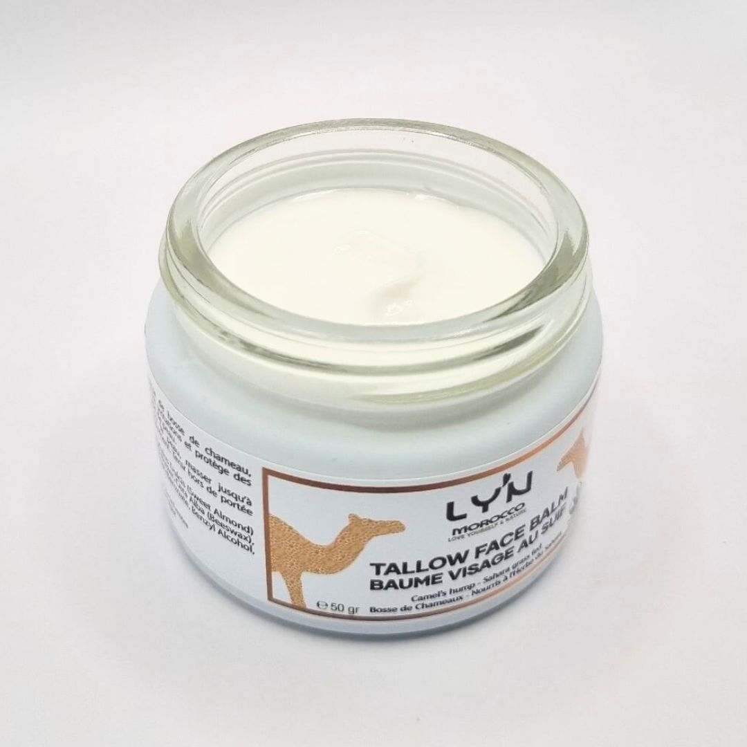 Crème Visage au Suif de Bosse de Chameau – 100% Naturel & Bio | Hydratation Intense & Réparation